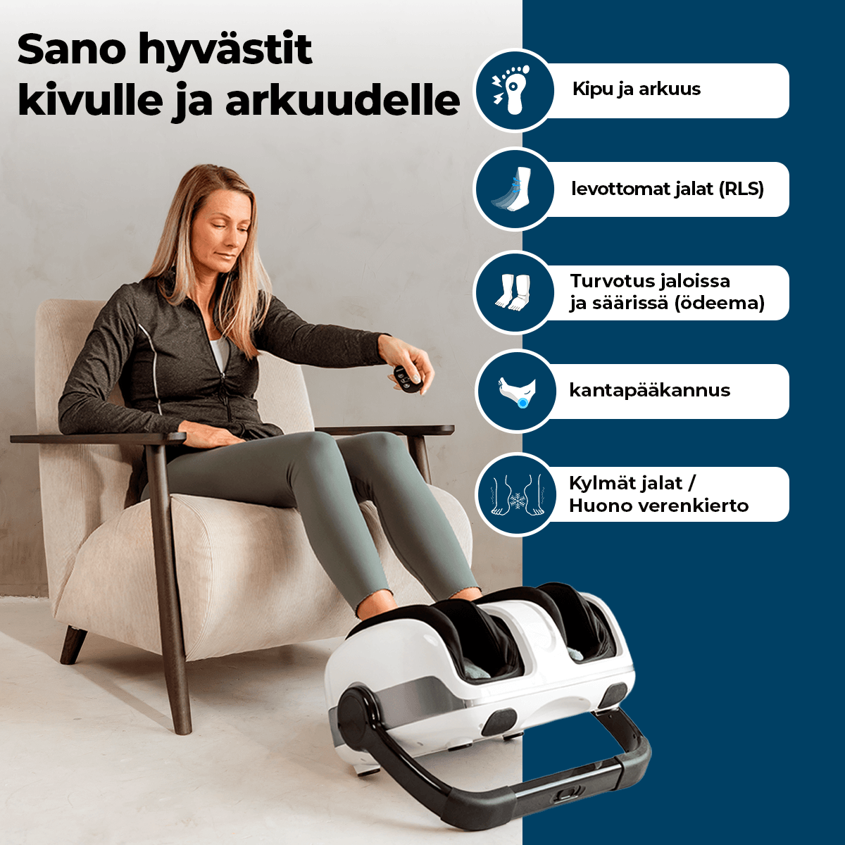 MCare jalkahierontalaite